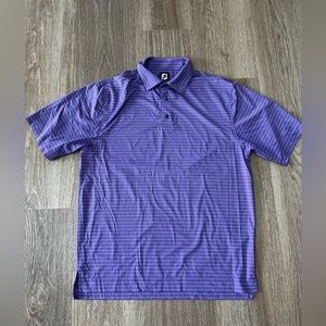 FootJoy Men’s Purple Striped Polo‎ Size Large